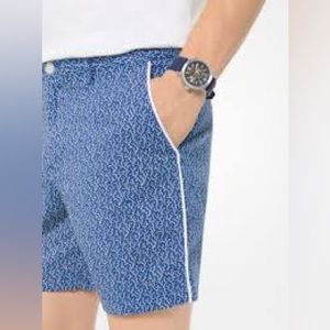Michael kors koral blue stretch chino shorts size 38